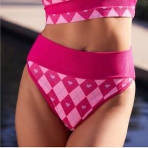 Beach Riot Emmy Bottom - Pink Cross My Heart